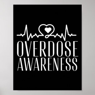 Poster Violet de sensibilisation au surdosage