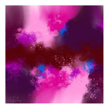 Violet rouge violet Magenta Bleu Art Abstrait Impr