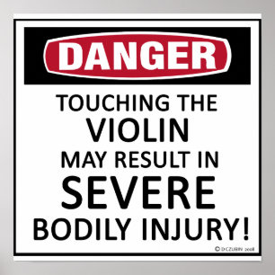 Poster Violon de danger