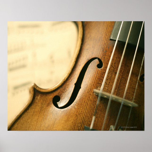 Poster Violon détaillé (Devant)
