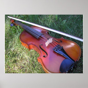 Poster Violon ensoleillé