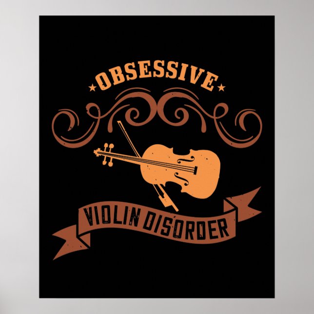 Poster Violon - Trouble du violon obsessionnel (Devant)