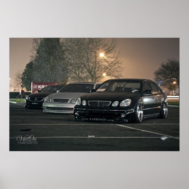 Poster VIP Lexus GS x 3 (Devant)