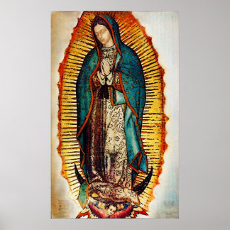 Poster Virgen GuadalupePop