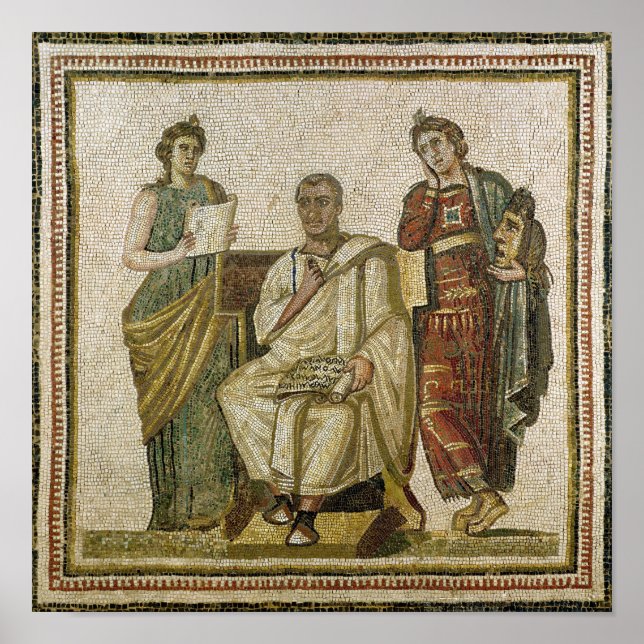 Poster Virgile et les Muses, de Sousse (Devant)