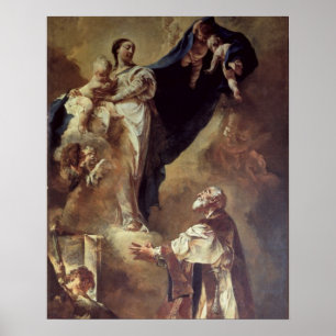 Poster Virgin and Child Appearing to St. Philip Neri, 172
