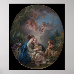 Poster Virgin & Child with the Saint John the Baptist