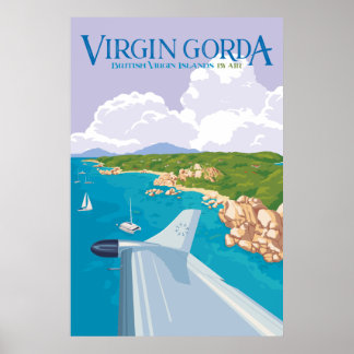Poster Virgin Gorda (violet)