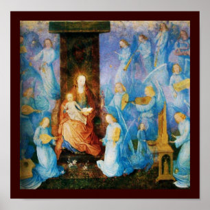 POSTER VIRGIN WITH CHILD - CONCERT OF ANGELS