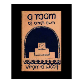 Poster Virginia Woolf couverture d'un livre une salle de 