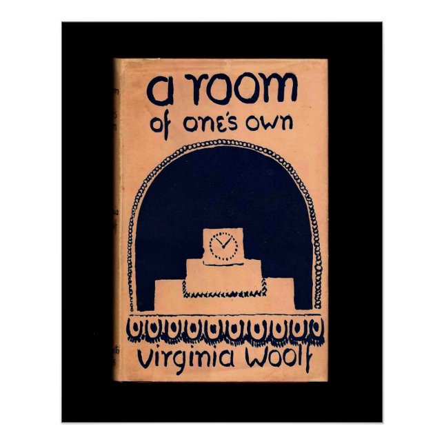 Poster Virginia Woolf couverture d'un livre une salle de  (Devant)