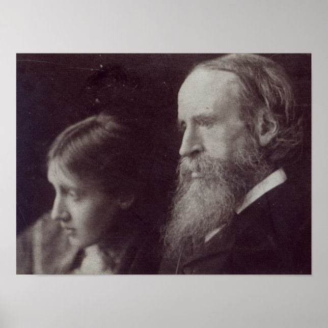 Poster Virginia Woolf et son père Sir Leslie (Devant)