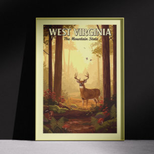 Poster Virginie-Occidentale vintage