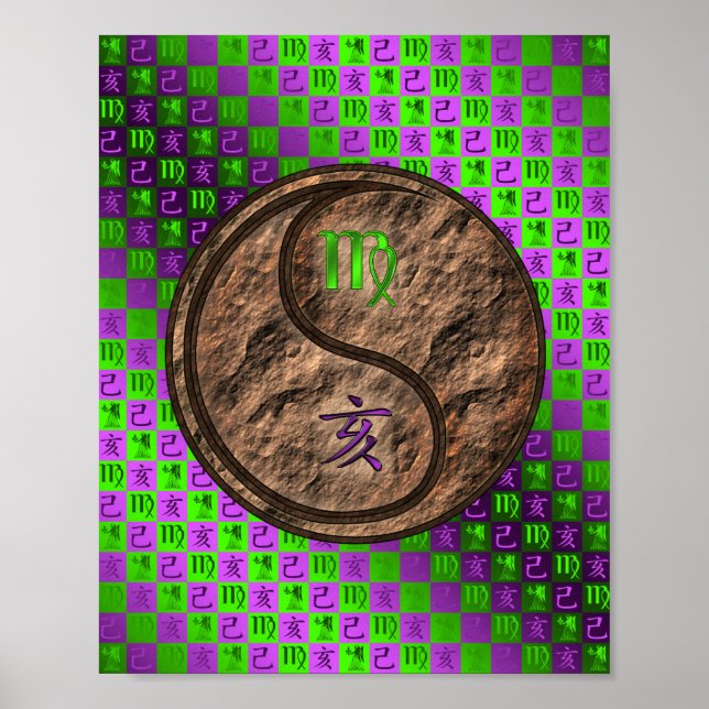 Poster Virgo & Earth Boar (Devant)