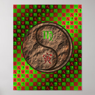 Poster Virgo & Earth Tiger
