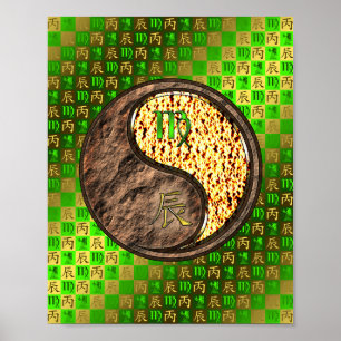 Poster Virgo & Fire Dragon