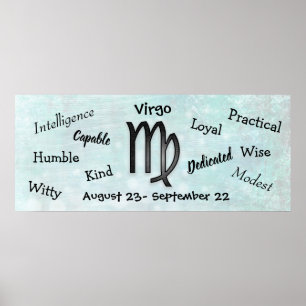 Poster Virgo Horoscope