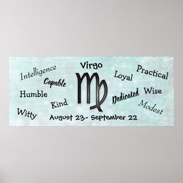 Poster Virgo Horoscope (Devant)