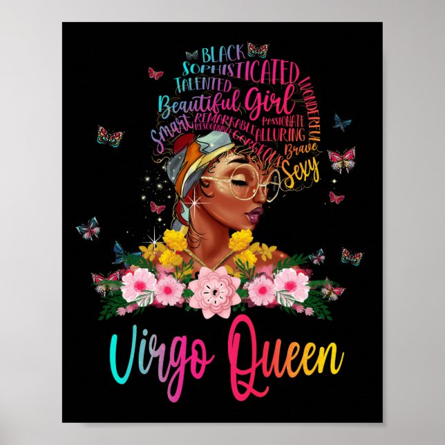 Poster Virgo Queen Black Women Persistent Belle (Devant)