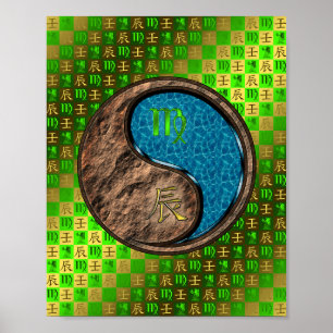 Poster Virgo & Water Dragon