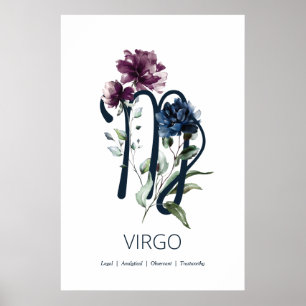 Poster Virgo Zodiac Star