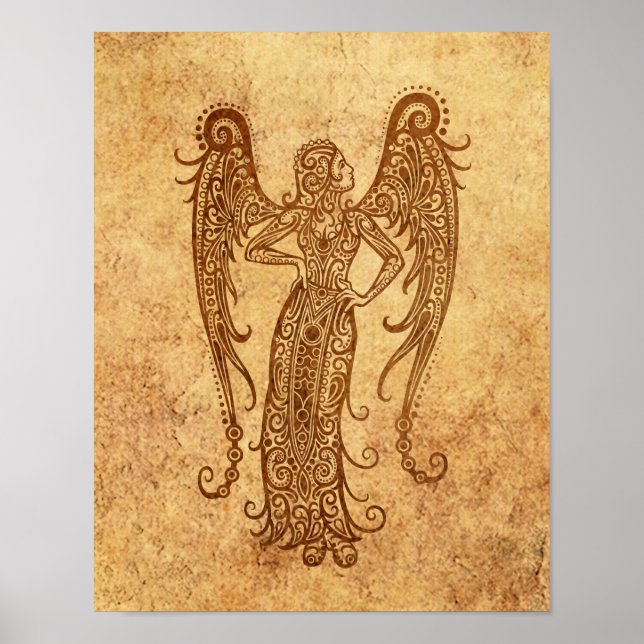 Poster Virgo Zodiac vintage (Devant)