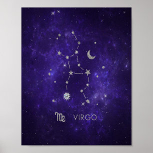 Poster Virus pourpre zodiaque Horoscope d'astrologie co