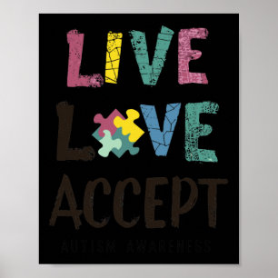 Poster Vis. Amour. Acceptez. - Un message des adeptes de
