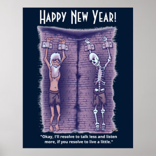 Poster Vis Un Peu Bleu Sombre