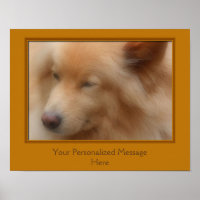 Visage de chien sucré personnalisé