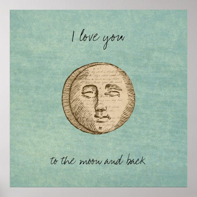 Poster Visage de la lune (Devant)