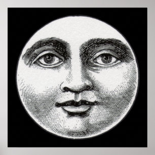 Poster Visage de la lune