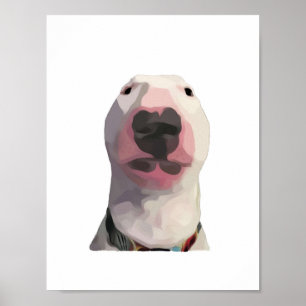 Poster Visage de mème de dessin PupperNelson