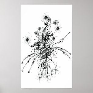Poster Visage de poissons