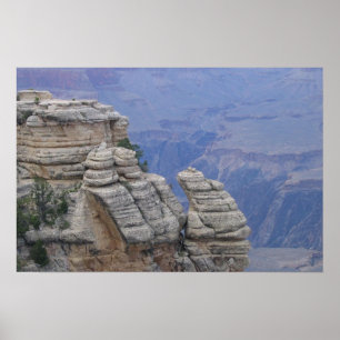 Poster Visage de roche d'escalade de RAM au canyon grand