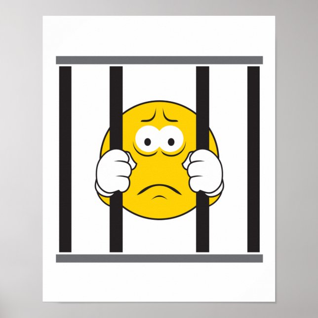 Poster Visage en prison (Devant)