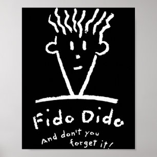Poster Visage Fido Dido N'oublie pas 