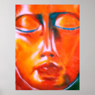 Poster Visage rouge