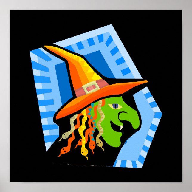 Poster visage sorcier (Devant)