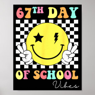 Poster Visage Sourire 67ème Jour D'école 67 Six Sept Mème
