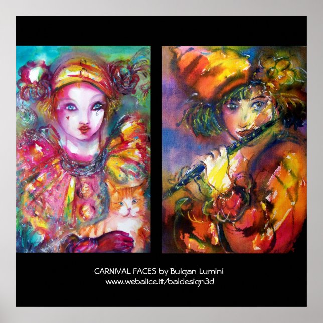 POSTER VISAGES DU CARNAVAL (Devant)