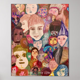 Poster Visages du monde par artiste, dHardman