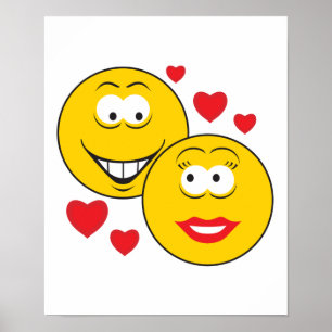 Poster Visages en amour Valentine