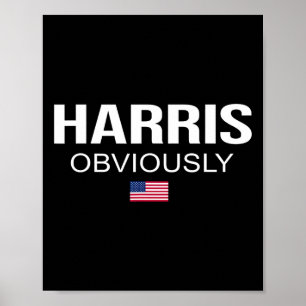 Poster Visiblement Pour Président 2024 Kamala American Dr