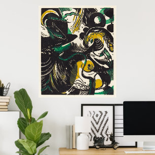 Poster Vision d'expression de Franz Marc - Genèse