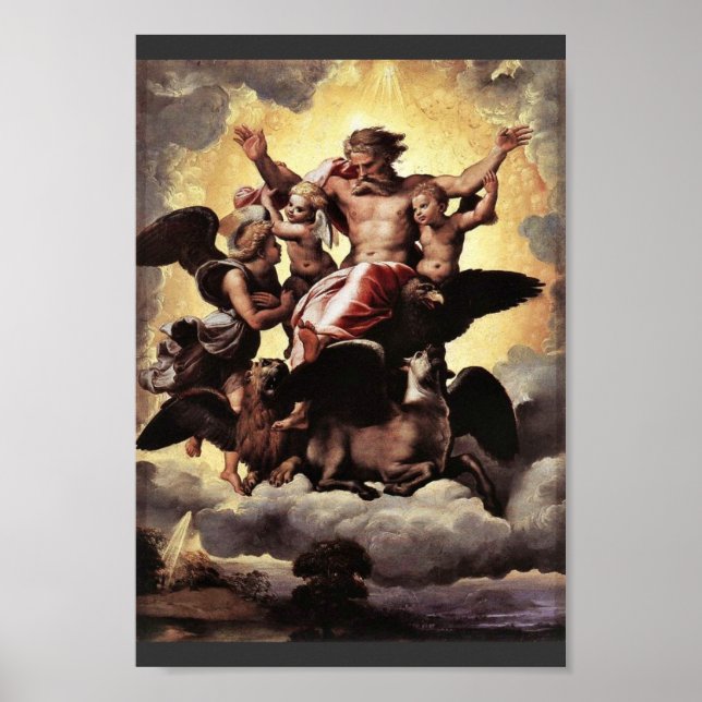 Poster Vision Du Saint Prophète Ezekiel, Par Raffael (Devant)