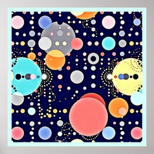 Poster Vision Joyeuse de bulle Universe