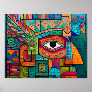 Poster Vision maya moderne : les époques Abstraites se he