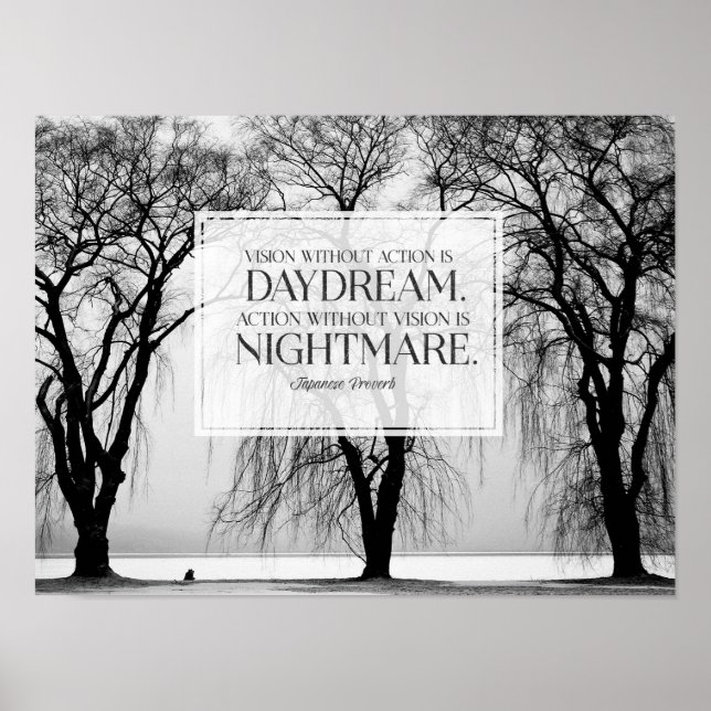 Poster Vision sans action (Devant)