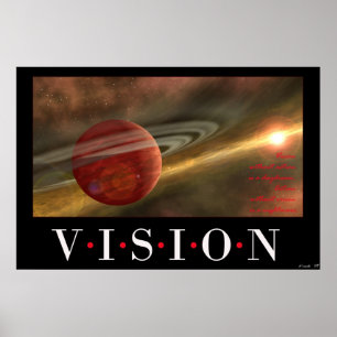 Poster Vision sans action est un rêve.